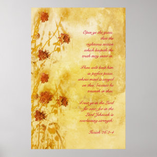 Affiche 26:2 d'Isaïe - 4