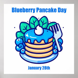 Affiche 28 janvier - Jour des crêpes de bleuets