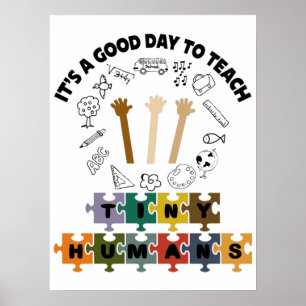 Affiche 2/4, C'est un bon jour pour apprendre de minuscule