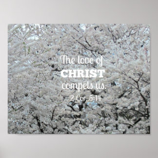 Affiche 2 Cor. 5:14 L'amour du Christ nous oblige.
