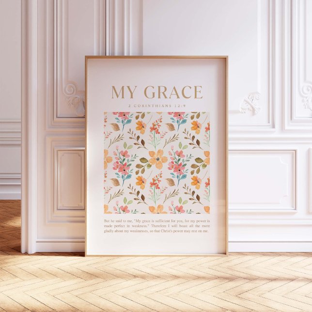Affiche 2 Corinthiens 12:9 Ma grâce te suffit (Créateur téléchargé)