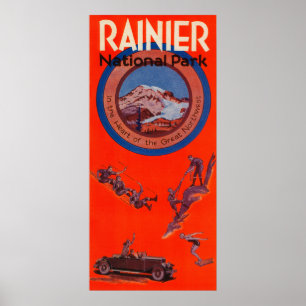 Affiche 2 de la publicité du mont Rainier