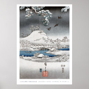 Affiche 2 de paysage de neige