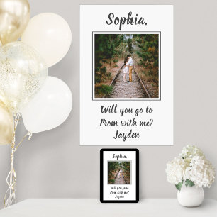 Affiche 2 Photo Prom ou HOCO Proposition Cute Promposa Idé