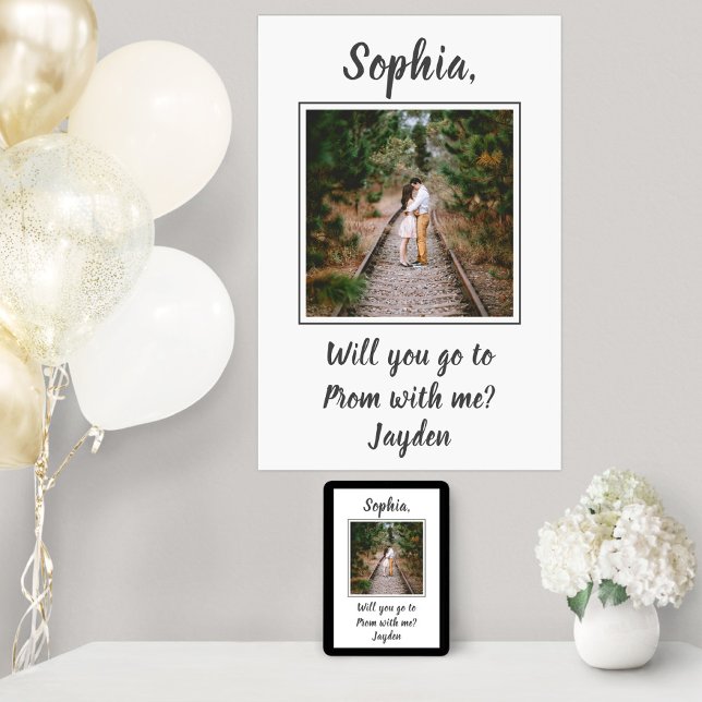 Affiche 2 Photo Prom ou HOCO Proposition Cute Promposa Idé (Créateur téléchargé)