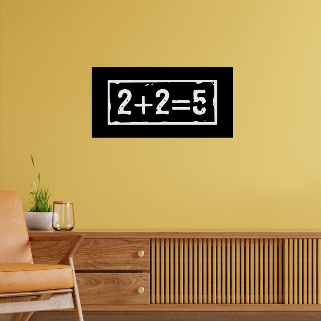 Affiche 2 plus 2 égale 5 (Salon 2)