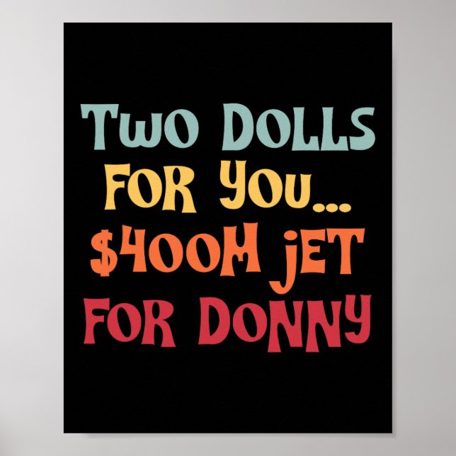 Affiche 2 poupées pour vous avion à 400 millions de dollar (Devant)