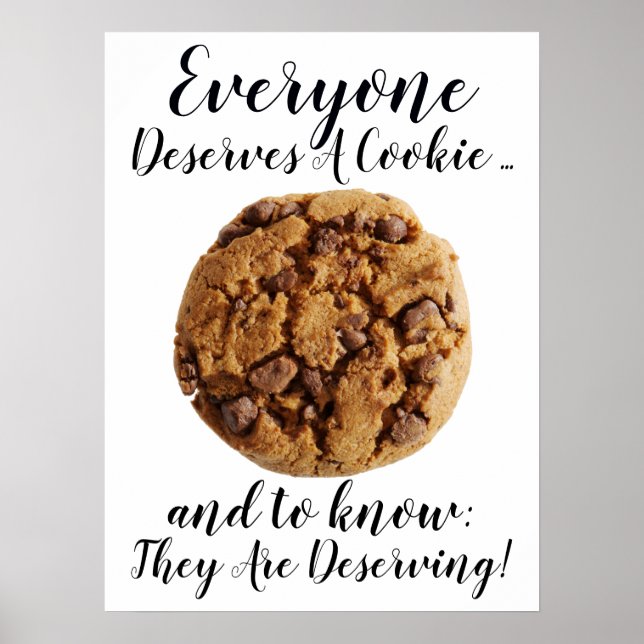 Affiche #2 Tout le monde mérite un cookie - Lire la descri (Devant)