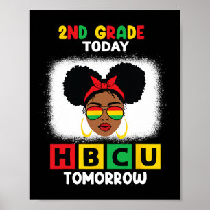 Affiche 2e année aujourd'hui Hbcu demain historiquement no