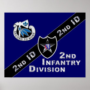 Affiche 2e division d'infanterie "Indianhead Division"