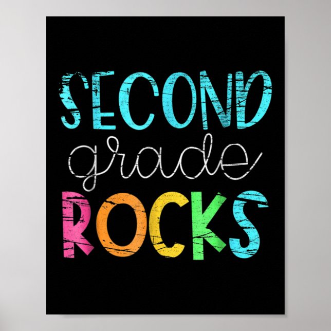 Affiche 2e équipe d'enseignants - Rocks de deuxième année (Devant)