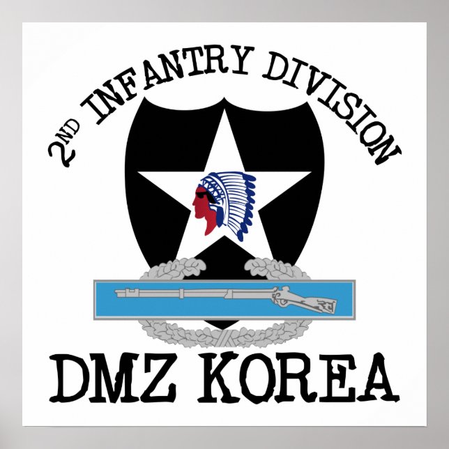 Affiche 2e ID Corée DMZ Vet avec CIB (Devant)