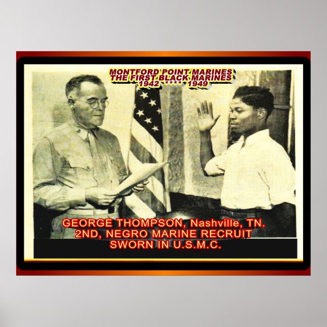 AFFICHE 2E RECRUTEMENT MARIN NEGRO 1942 (Devant)