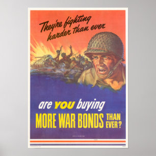 Affiche 2ÈME GUERRE MONDIALE Acheter des obligations de gu