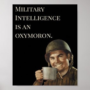 Affiche 2ÈME GUERRE MONDIALE Army Guy Fab Funky Intelligen
