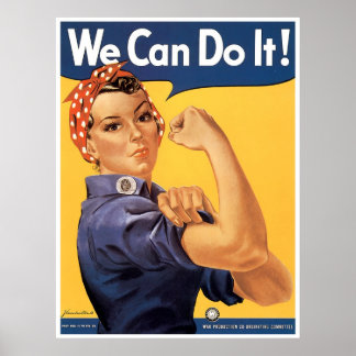 Affiche 2ème guerre mondiale Classique Nous Pouvons Le Fai