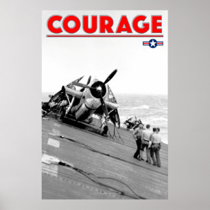 Affiche 2ÈME GUERRE MONDIALE COURAGE - TBF Avenger