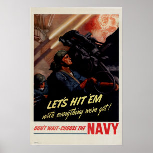 Affiche 2ÈME GUERRE MONDIALE Faisons-le avec tout ce que n