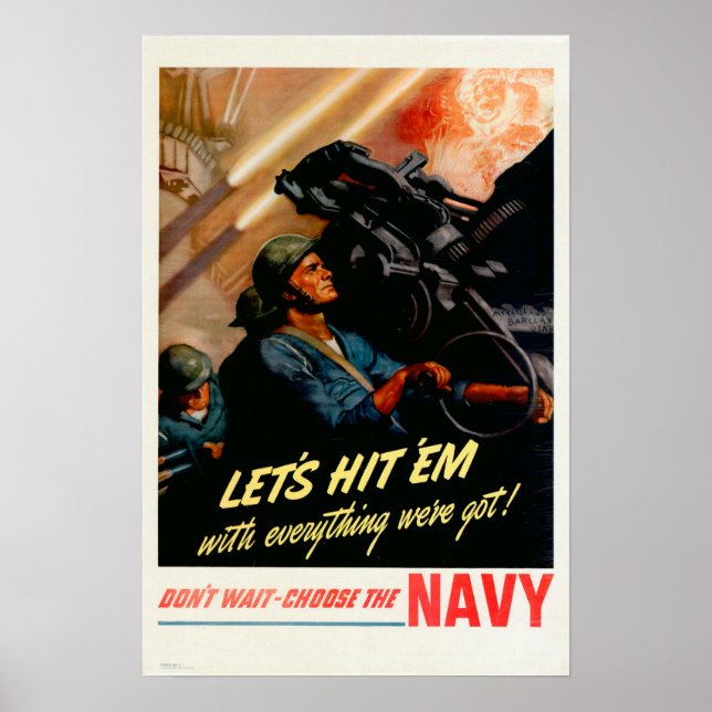 Affiche 2ÈME GUERRE MONDIALE Faisons-le avec tout ce que n (Devant)