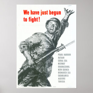 Affiche 2ÈME GUERRE MONDIALE Nous venons juste de commence