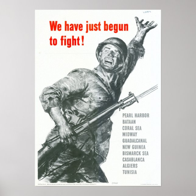 Affiche 2ÈME GUERRE MONDIALE Nous venons juste de commence (Devant)