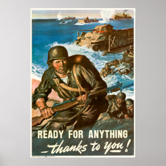 Affiche 2ÈME GUERRE MONDIALE prêts à tout