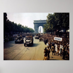 Affiche 2ÈME GUERRE MONDIALE Victory Lap, 1944