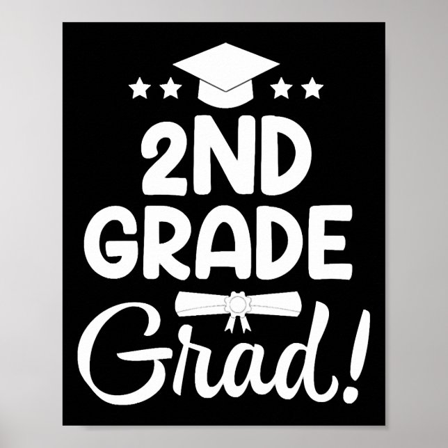 Affiche 2nd Grade Graduation Shirt Elementary School Grad (Devant)