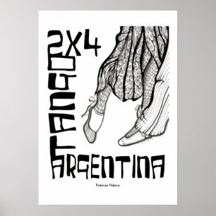 Affiche 2x4 Tango Argentine