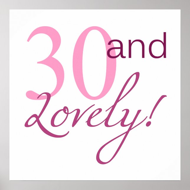 Affiche 30 et beaux cadeaux d'anniversaire (Devant)