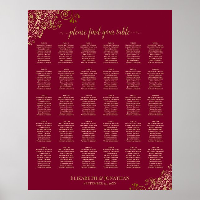 Affiche 30 Frilles d'or sur le Mariage Bourgogne (Devant)
