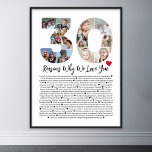 Affiche 30 Raisons pour lesquelles je t'aime Collage de 30<br><div class="desc">Célébrez l'amour et créez des souvenirs durables avec cette Raisons Pourquoi je t'aime Collage de photos. Ce modèle personnalisable vous permet d'offrir un cadeau chaleureux et personnalisé, parfait pour diverses occasions, des anniversaires mariages aux anniversaires, à la Saint-Valentin ou simplement pour des raisons personnelles. Raisons pour lesquelles je t'aime -...</div>