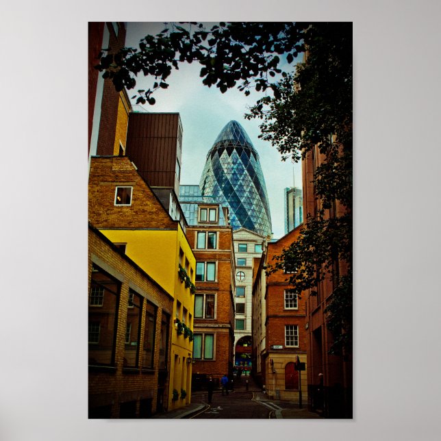 Affiche 30 St Mary Ax The Gherkin Londres Angleterre (Devant)