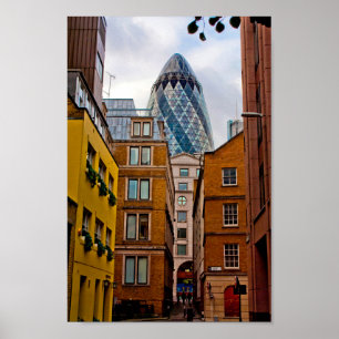 Affiche 30 St Mary Ax The Gherkin Londres Angleterre