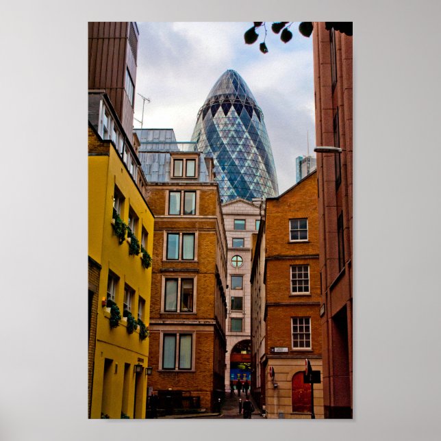 Affiche 30 St Mary Ax The Gherkin Londres Angleterre (Devant)