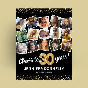 Affiche 30e anniversaire Black Gold Photo Party