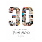 30e anniversaire Numéro 30 Photo personnalisée Col