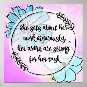 Affiche 31:17 de proverbes