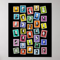 32 portraits graphiques des plus grands compositeu