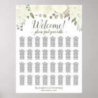32 Table Plan Mariage Roses Blanches Ivoire