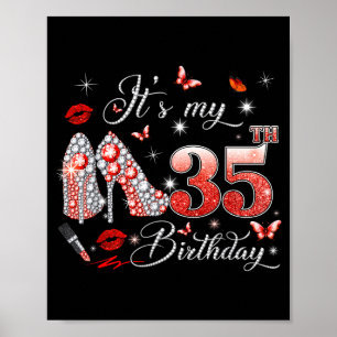 Affiche 35e anniversaire rose 35 ans anniversaire reine