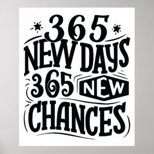 Affiche 365 Nouveaux Jours 365 Nouvelles Chances