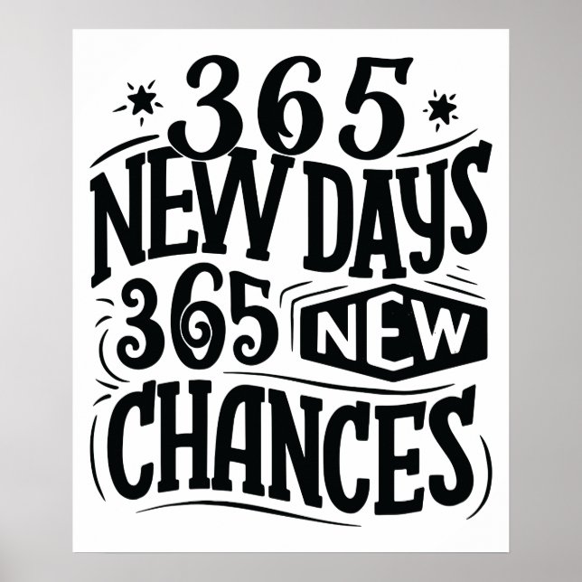 Affiche 365 Nouveaux Jours 365 Nouvelles Chances (Devant)