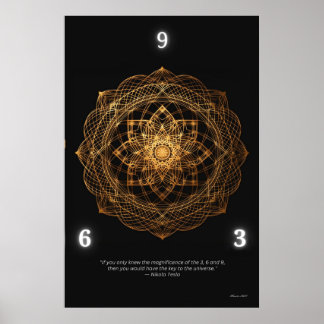 AFFICHE 369 MANDALA WALL ART