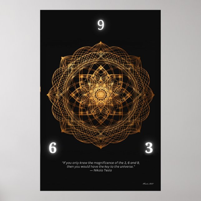 AFFICHE 369 MANDALA WALL ART (Devant)