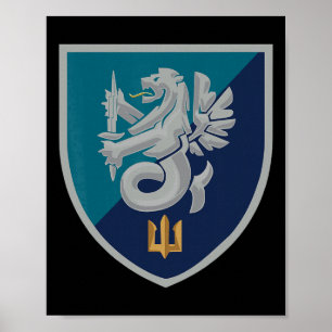 Affiche 37e brigade d'infanterie navale (Ukraine) Milice u