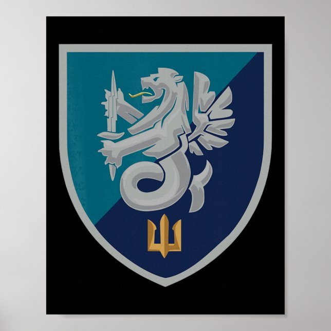 Affiche 37e brigade d'infanterie navale (Ukraine) Milice u (Devant)