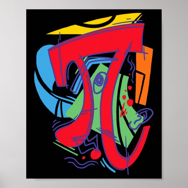 Affiche 3.14 Conception Des Maths Pour Pi Day (Devant)