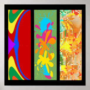 Affiche 3 couleurs du panneau