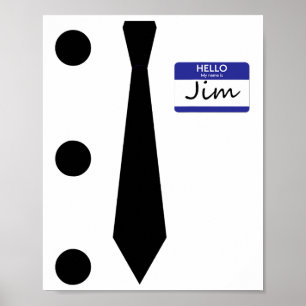 Affiche 3 Hole Punch Jim Costume Easy Halloween T Shirt